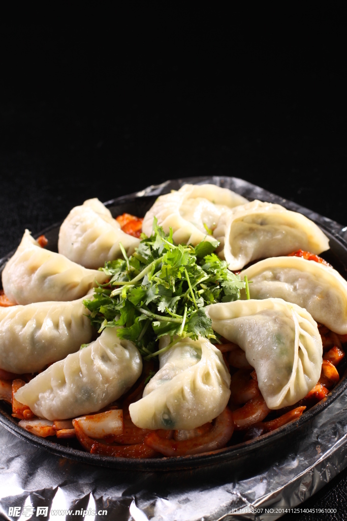 鐵板麥穗餃