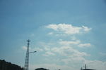 蓝天白云-发射塔