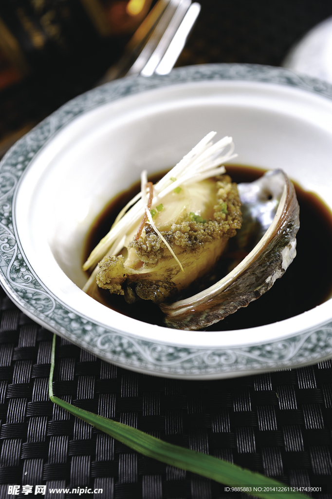 蔥油鮑魚
