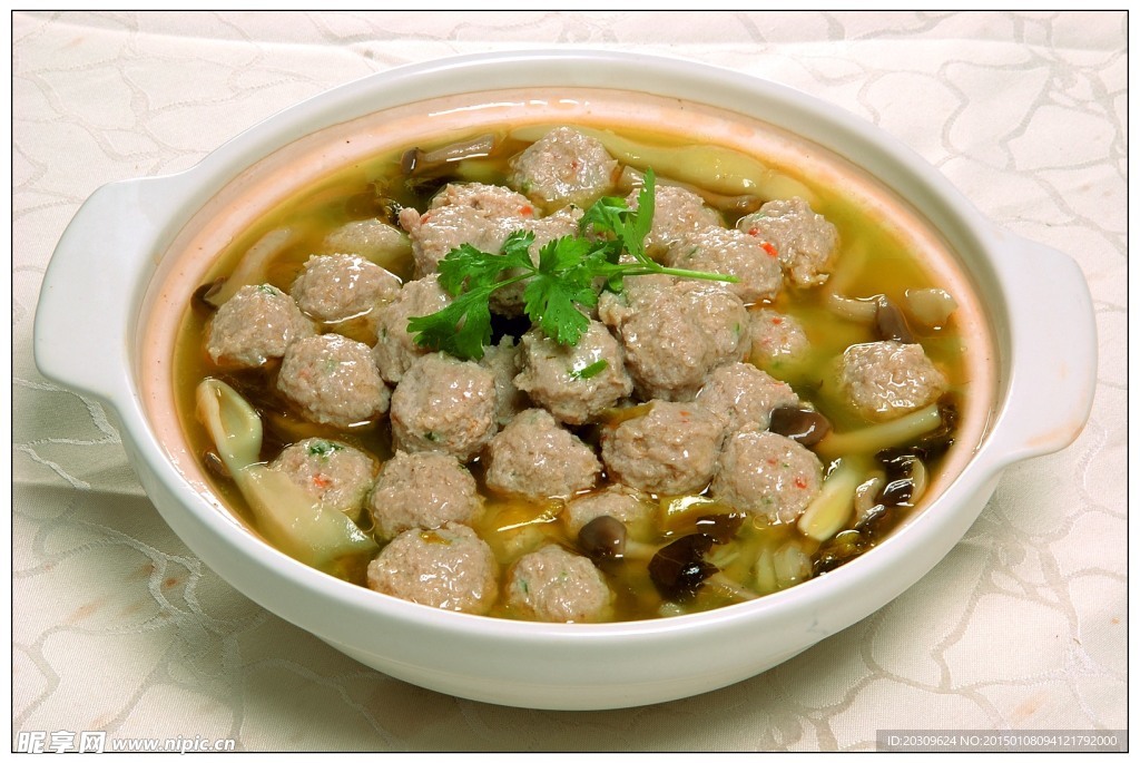鮮菌牛肉丸子