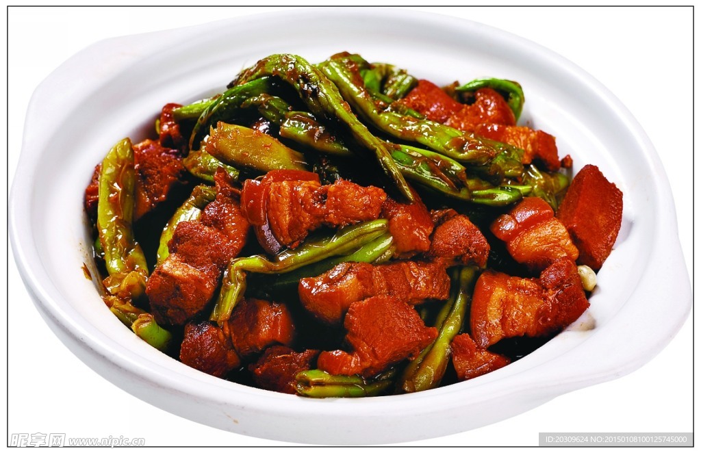小燉肉燒豆角