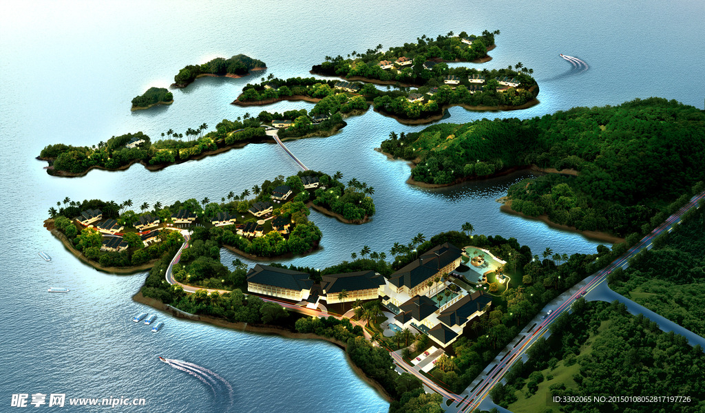 海岛别墅景观设计