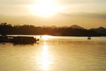 惠州西湖的夕阳