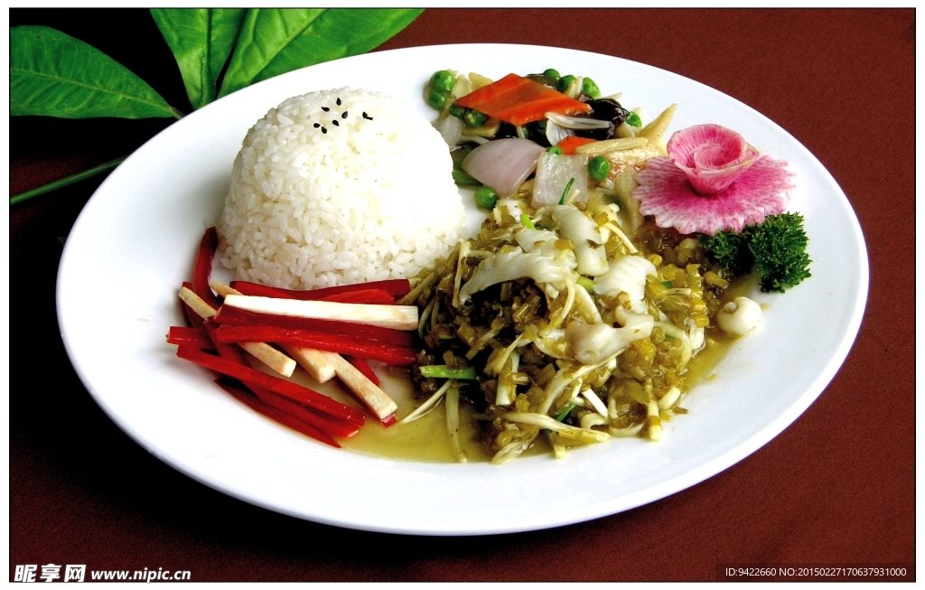 雪菜目魚(yú)飯