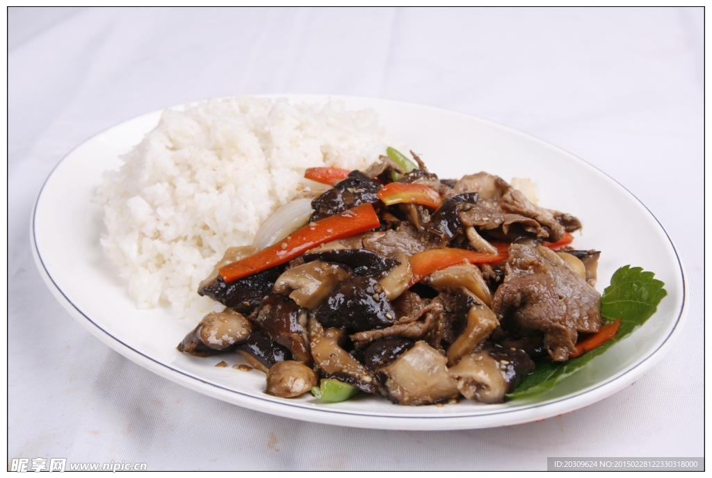 牛肉蘑菇蓋飯