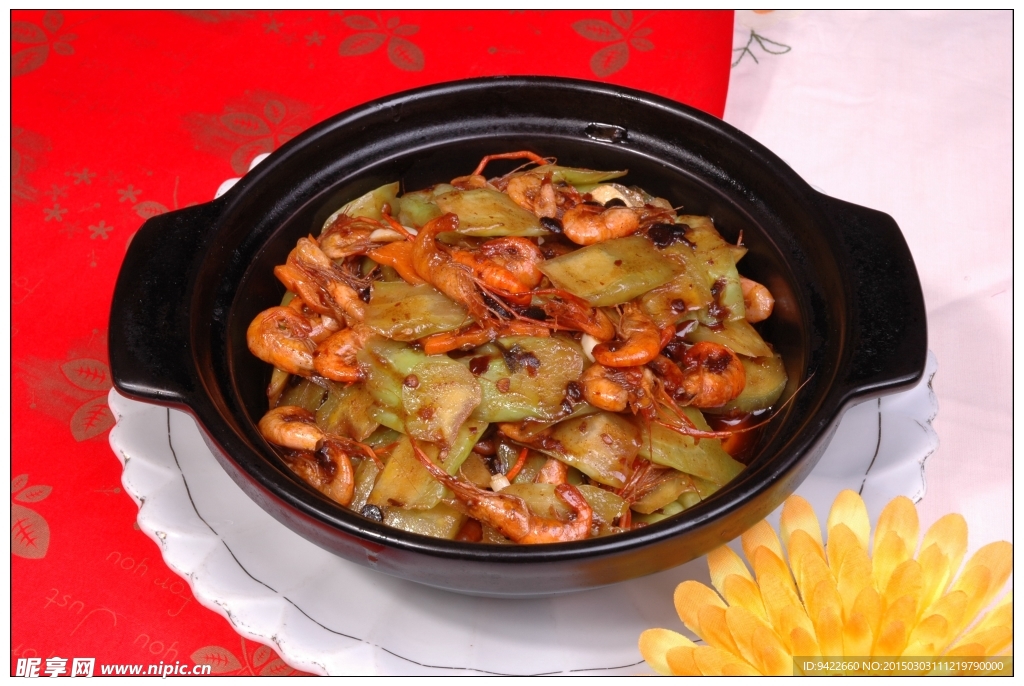 豆豉涼瓜蝦煲