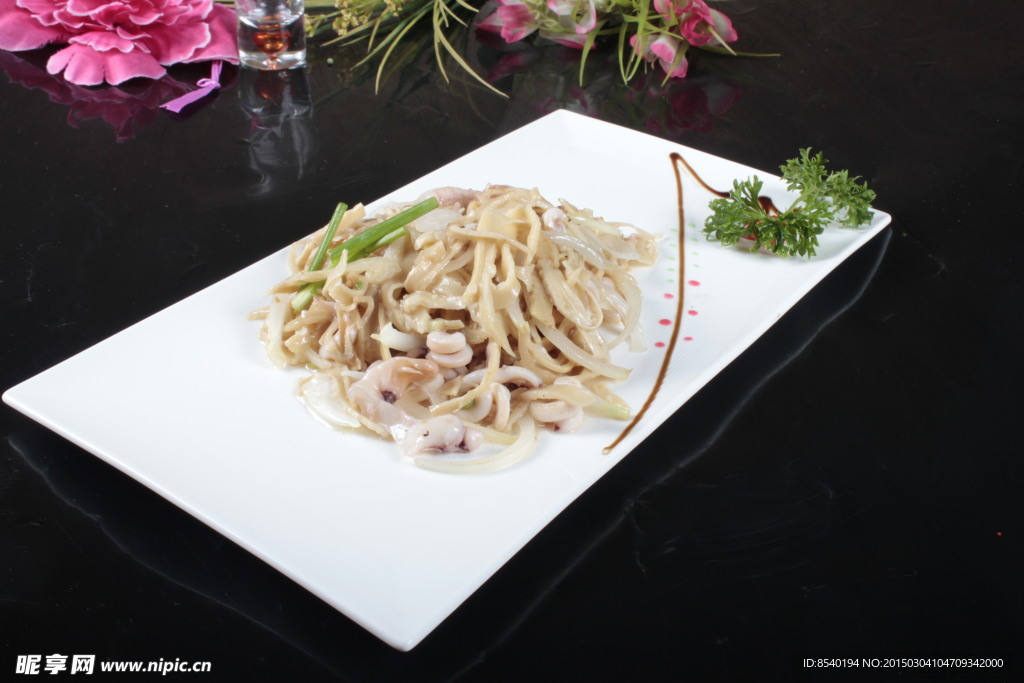 魷魚炒筍絲