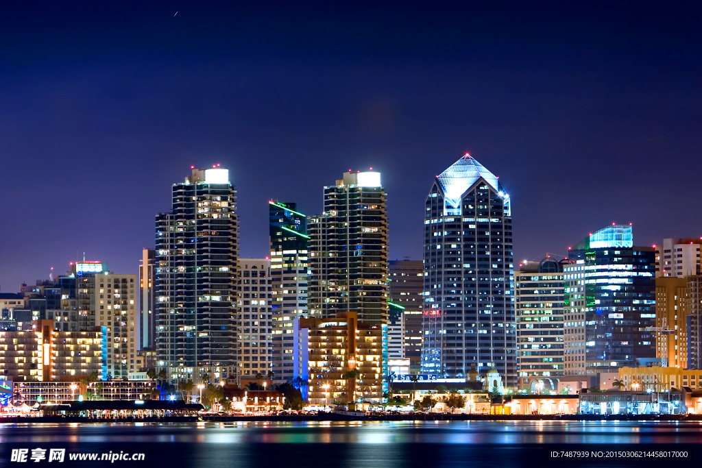 圣地亞哥城市夜景