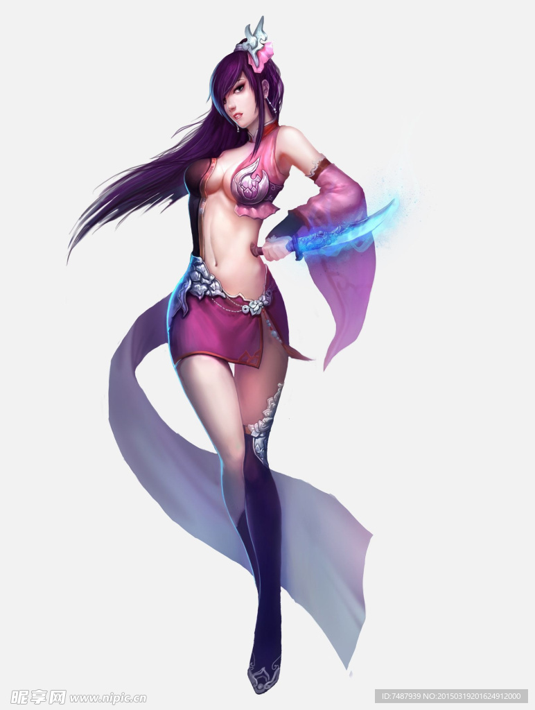 手繪美女