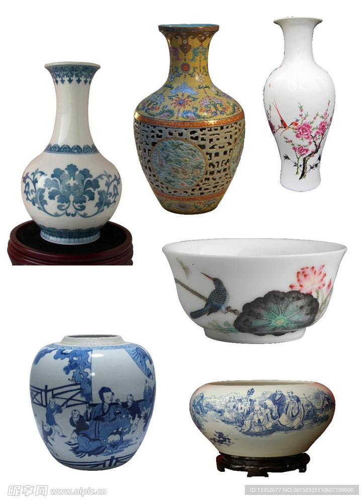 陶瓷花瓶陶罐收藏品