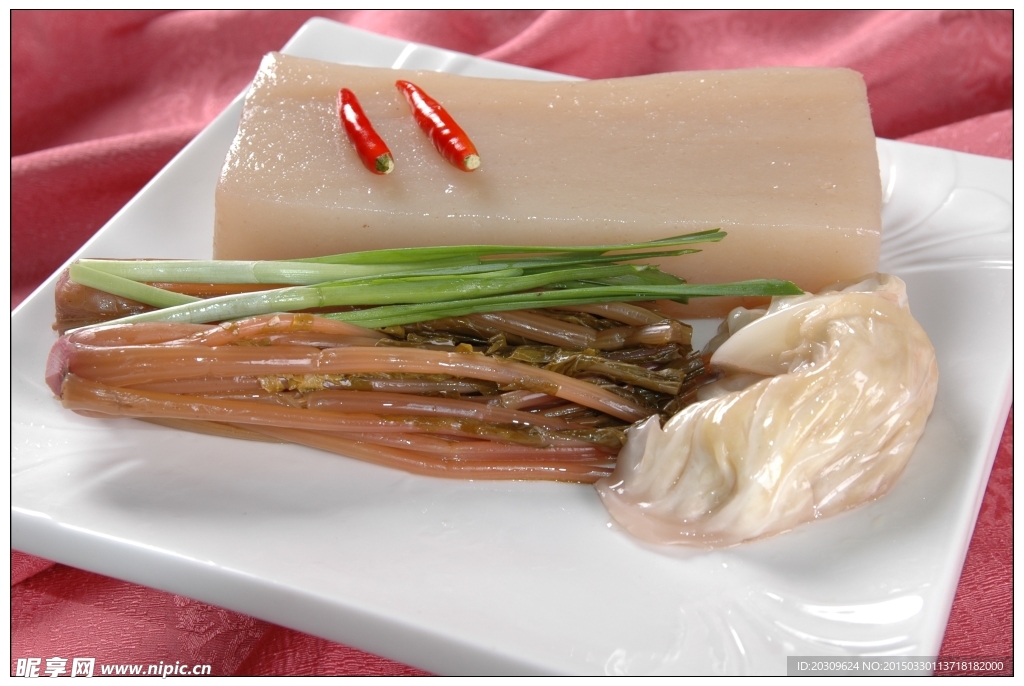 酸辣魔芋豆腐