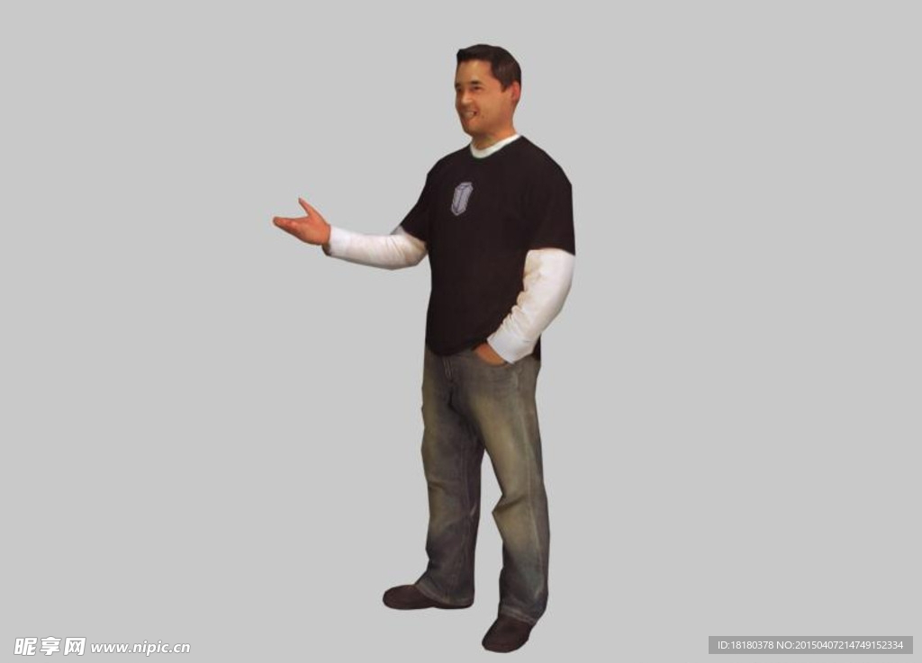 低模人物3D模型素材