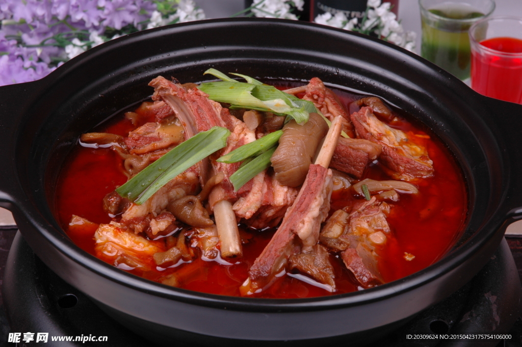 黃玉菇煮仔羊排