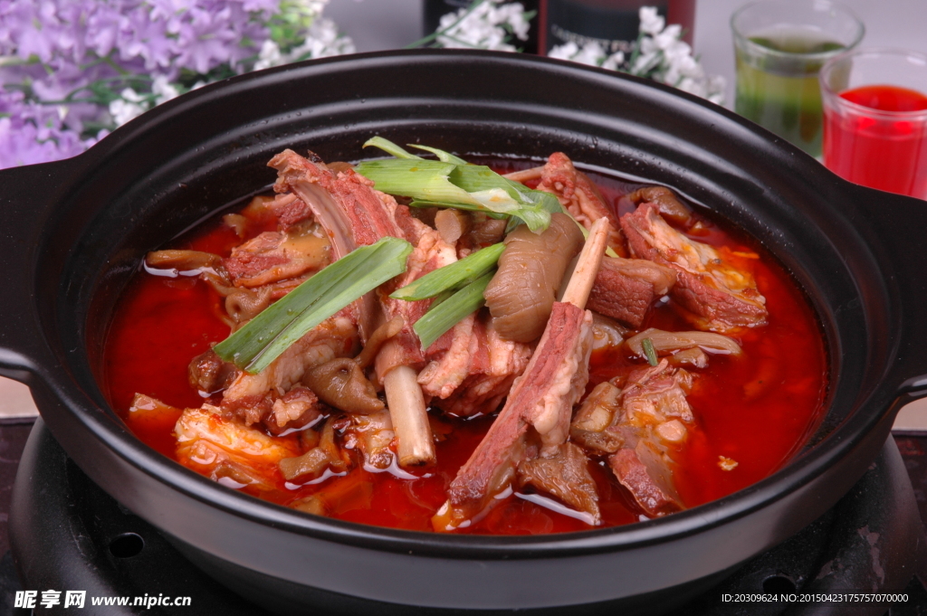 黃玉菇煮仔羊排