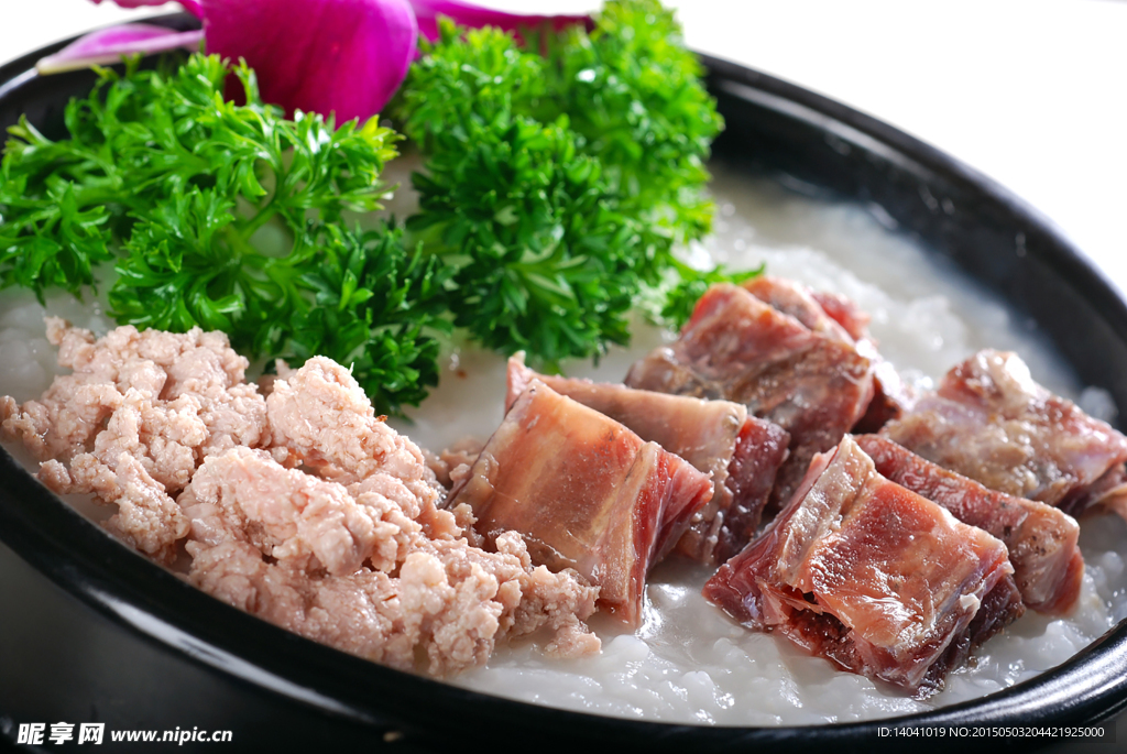 咸骨瘦肉粥