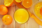 俯视橙汁