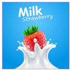 草莓牛奶背景