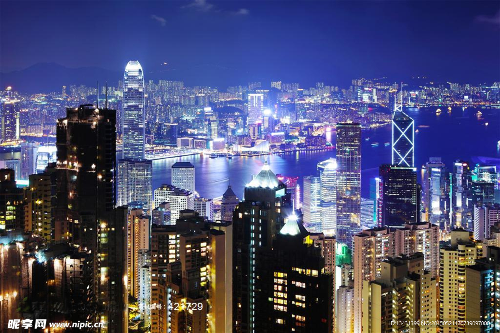 城市夜景圖片