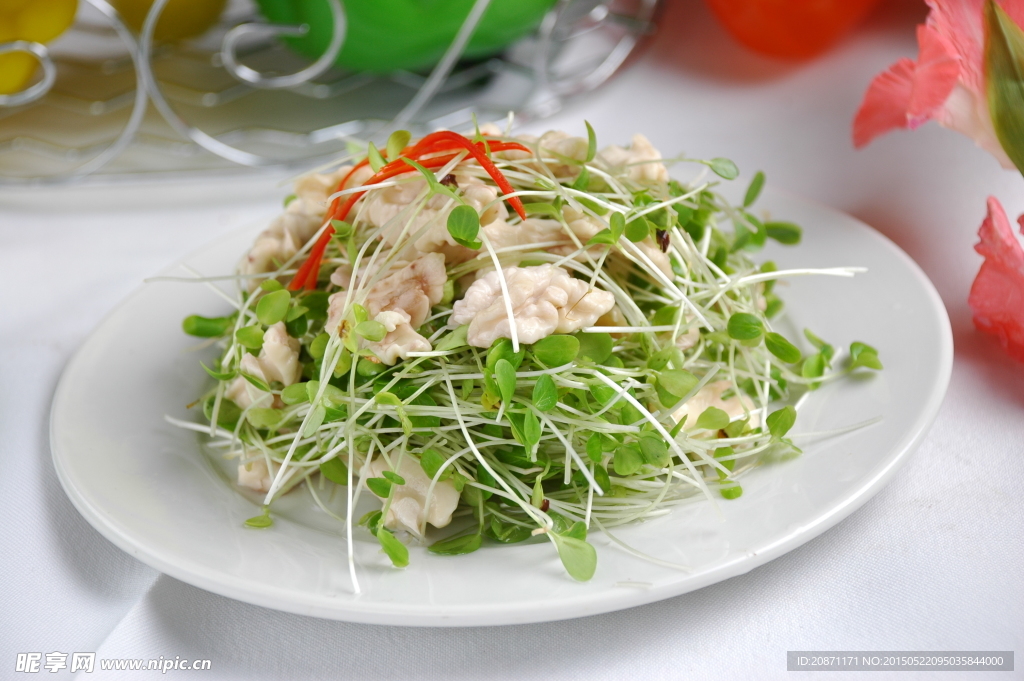 豆苗桃仁