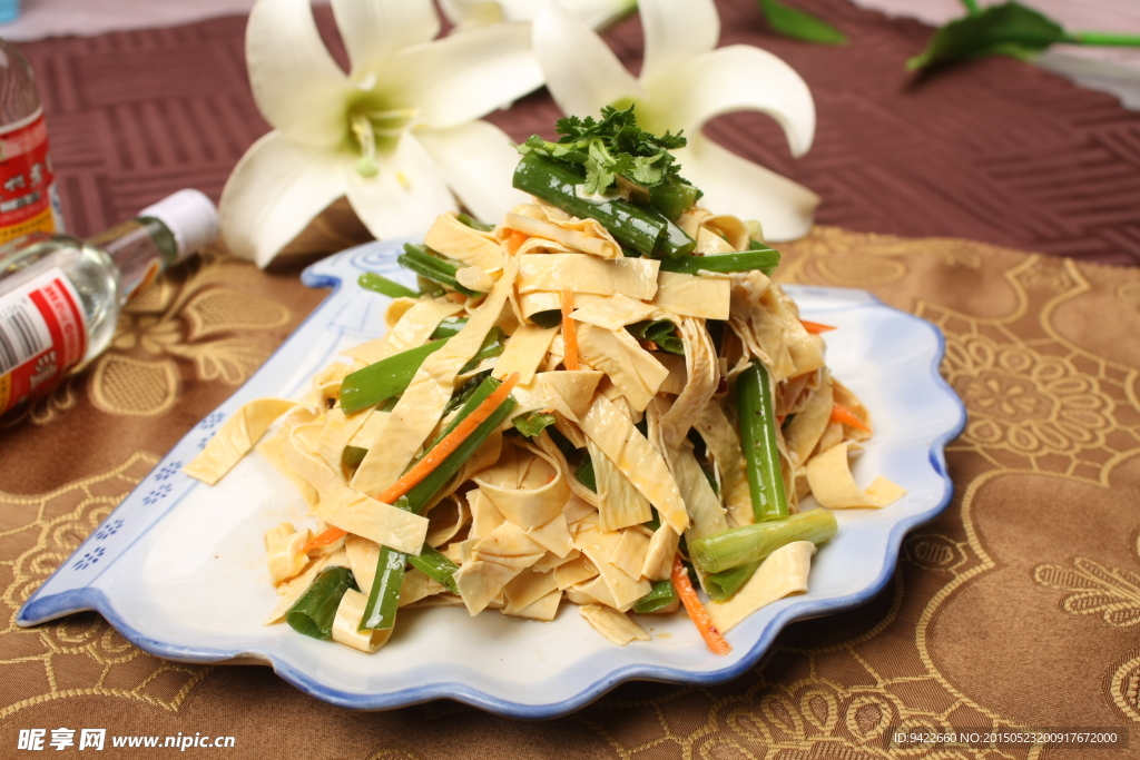 豆皮拌小蔥