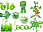 ECO BIO 环保图标