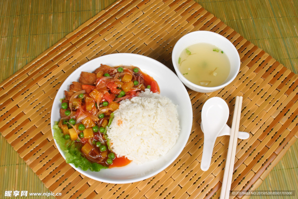 中式肉排飯