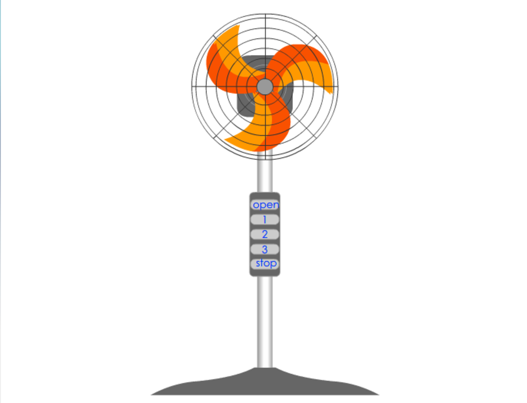 可轉動的電風扇flash素材