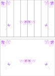 梦幻紫色花朵彩绘衣柜设计图