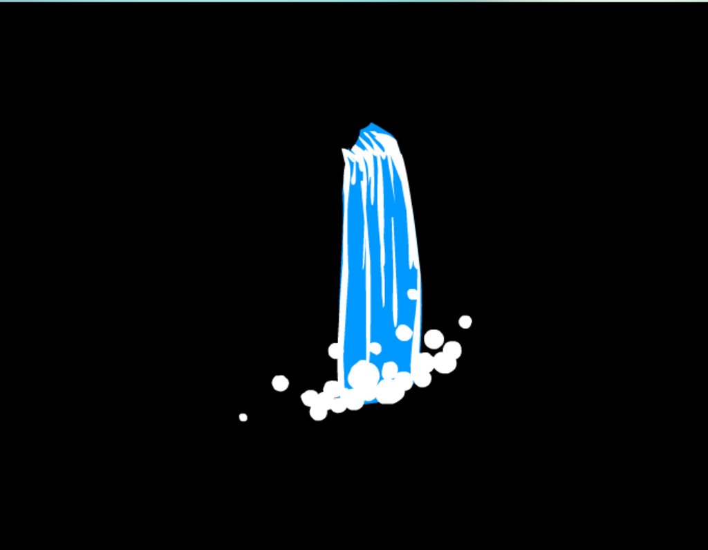 瀑布流淌flash矢量動畫素材