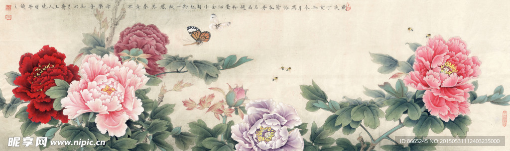 工筆牡丹