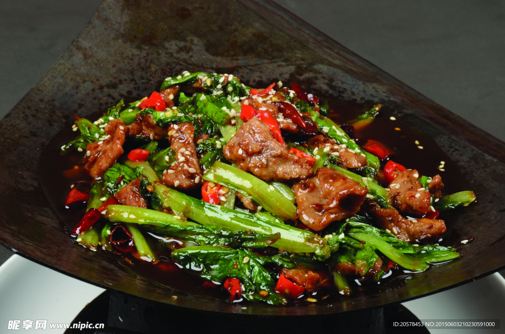 鍋叉子烤牛肉