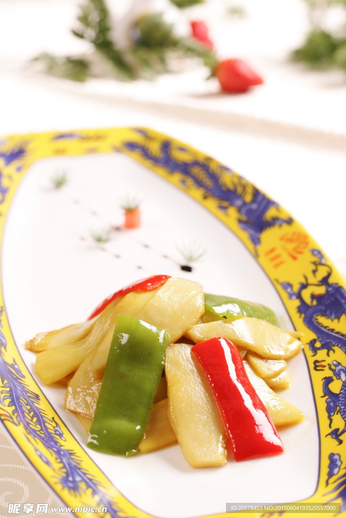 尖椒炒鮮菇