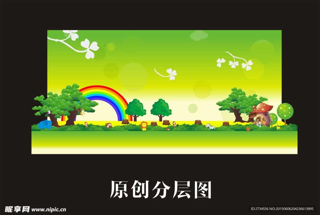 森林舞臺背景