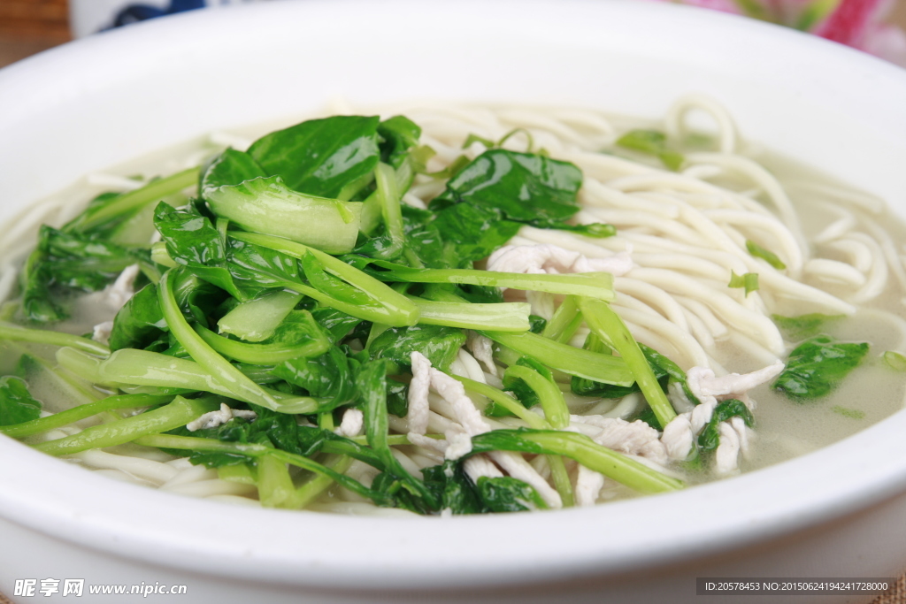 菜湯肉絲面