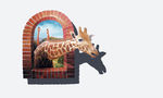 3D画高清长颈鹿