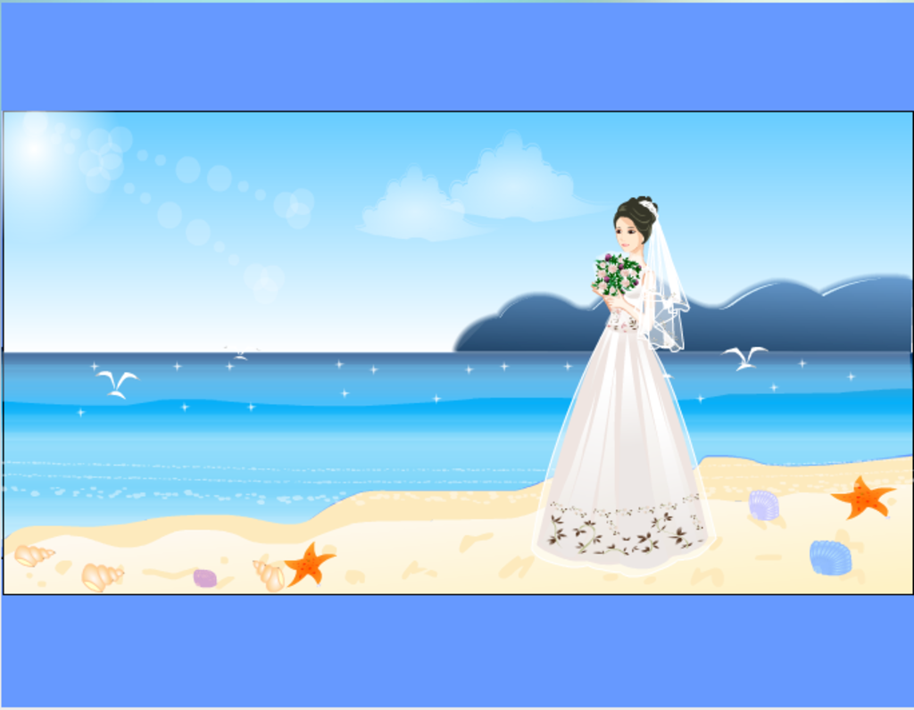 海边等待的新娘flash动画