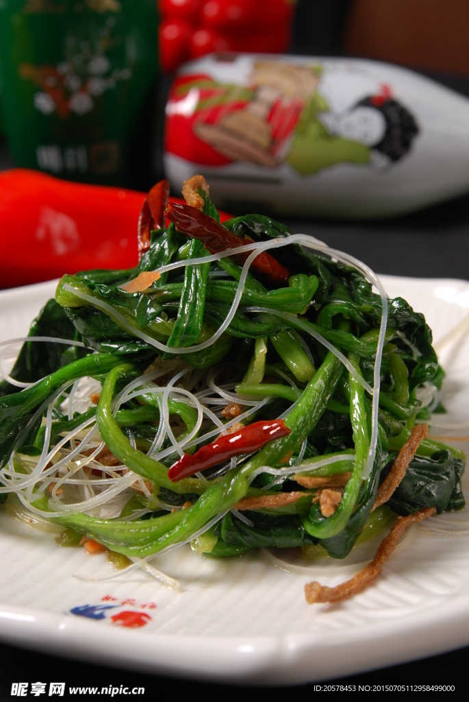 拌菠菜粉絲
