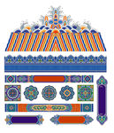 古典宫廷寺庙彩绘装饰花纹图案