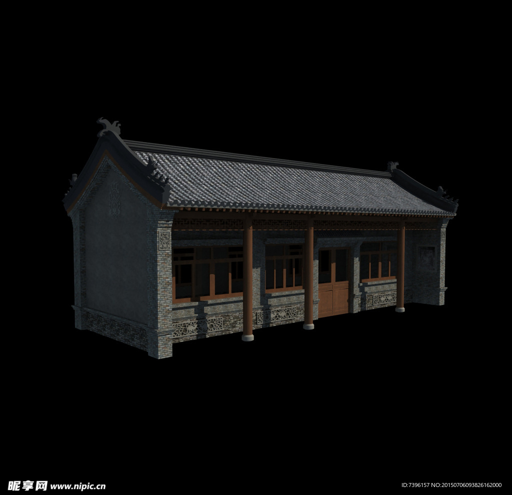 錫伯族民居動畫模型