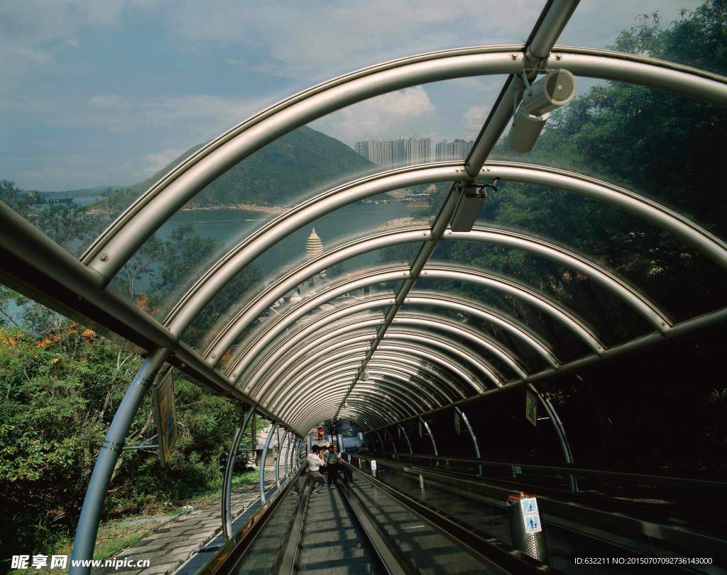 景觀扶梯通道