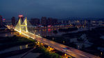 兰州银滩桥夜景航拍