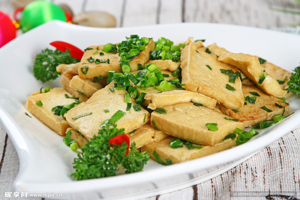 小蔥炕豆腐
