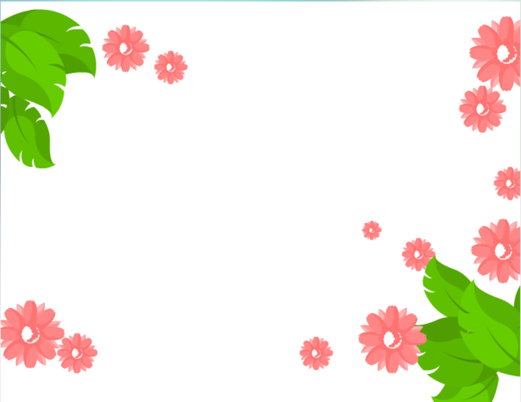 flash清爽綠葉花邊動畫素材