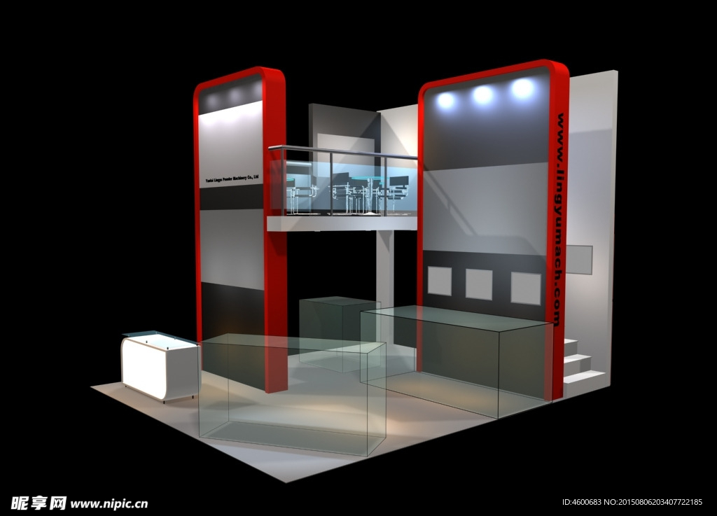 3D展廳展覽 展示設計模型