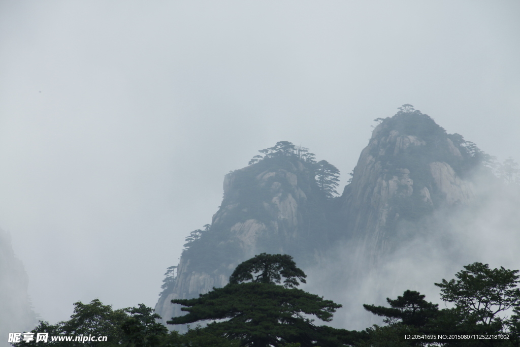 黃山山峰