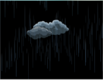 云层雷电下雨flash动画