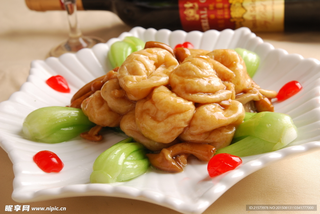 菌菇魚面筋
