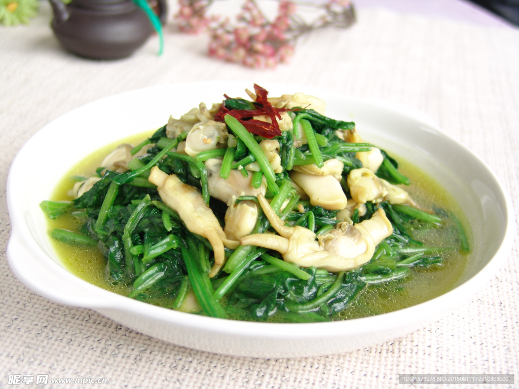 菠菜燴雙鮮