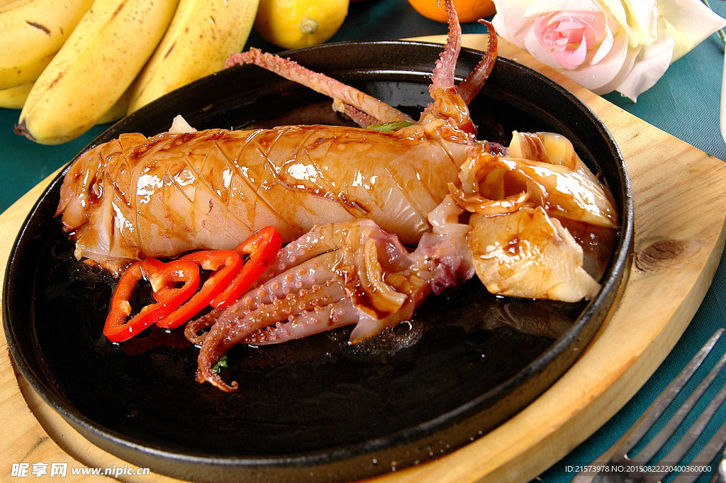 鐵板烤魷魚(yú)