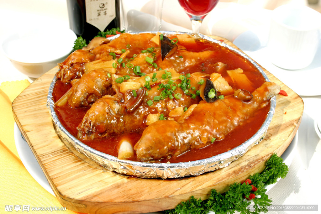 鐵板澆汁黃魚